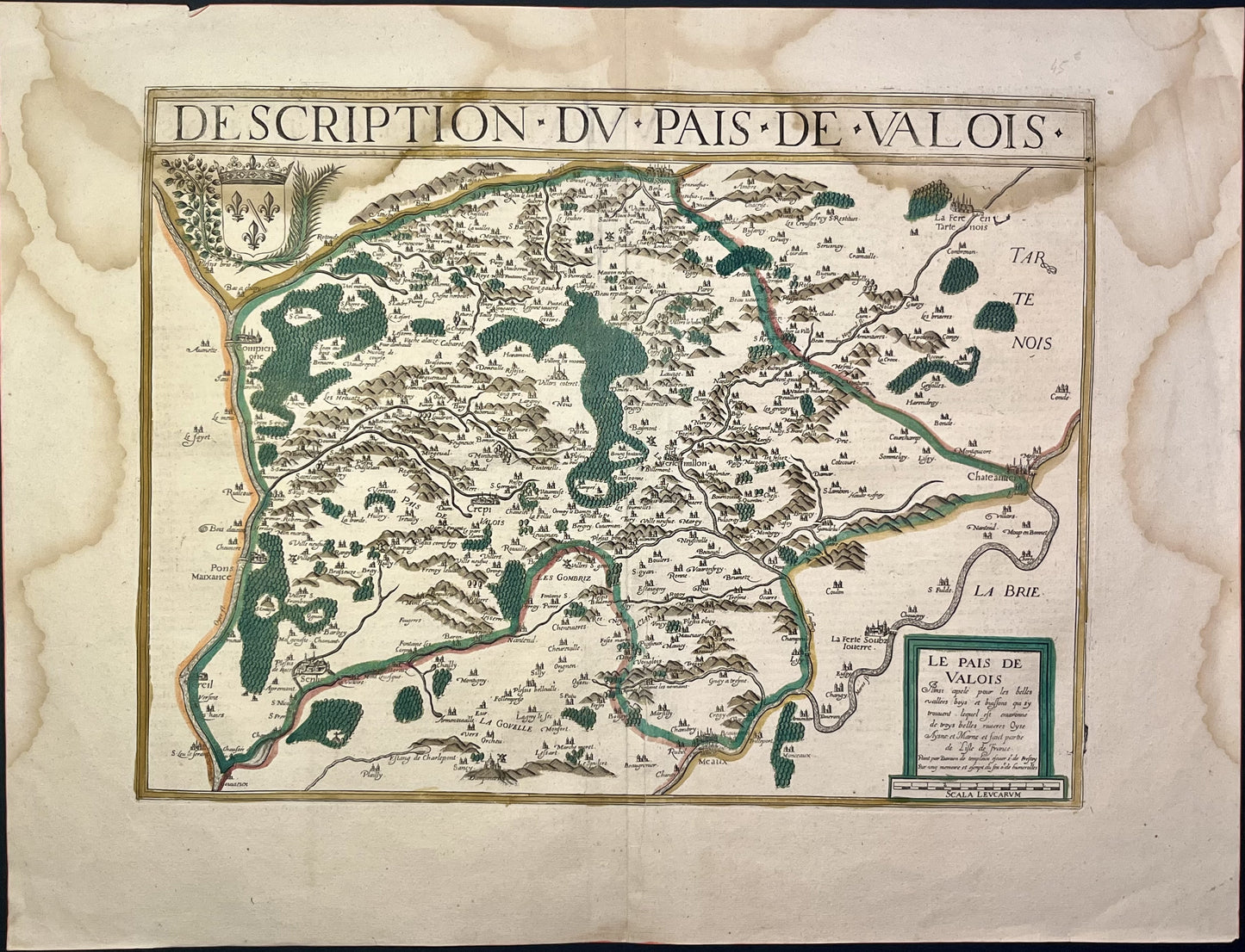 Achat carte ancienne Pays de Valois