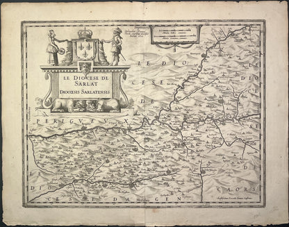 Achat carte ancienne Perigord Sarlat