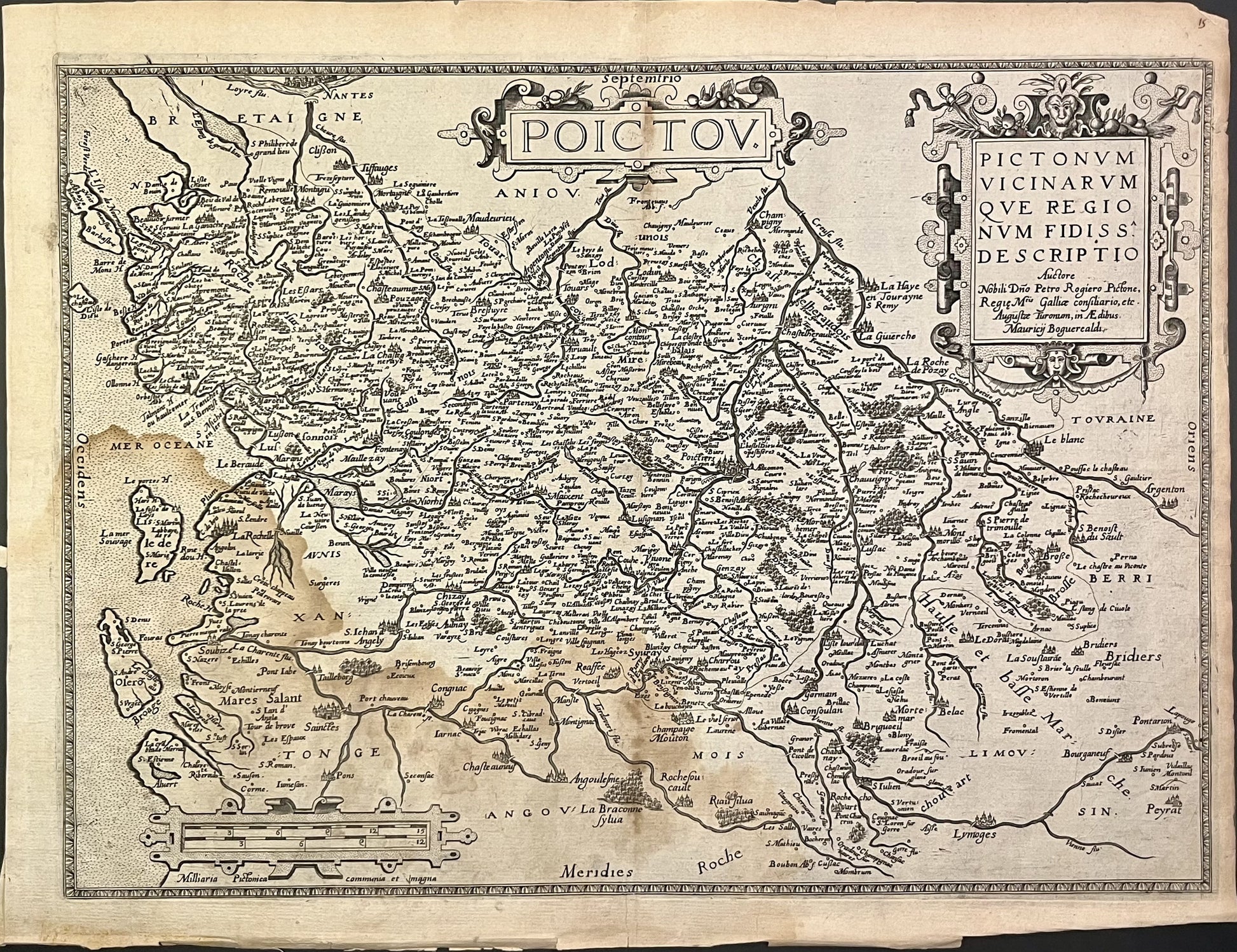 Achat carte ancienne Poitou