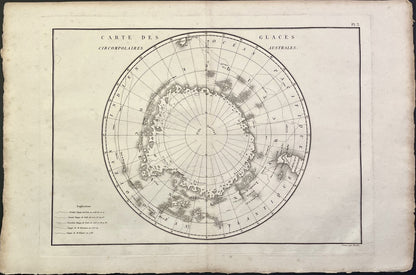 Achat carte ancienne Pole Sud
