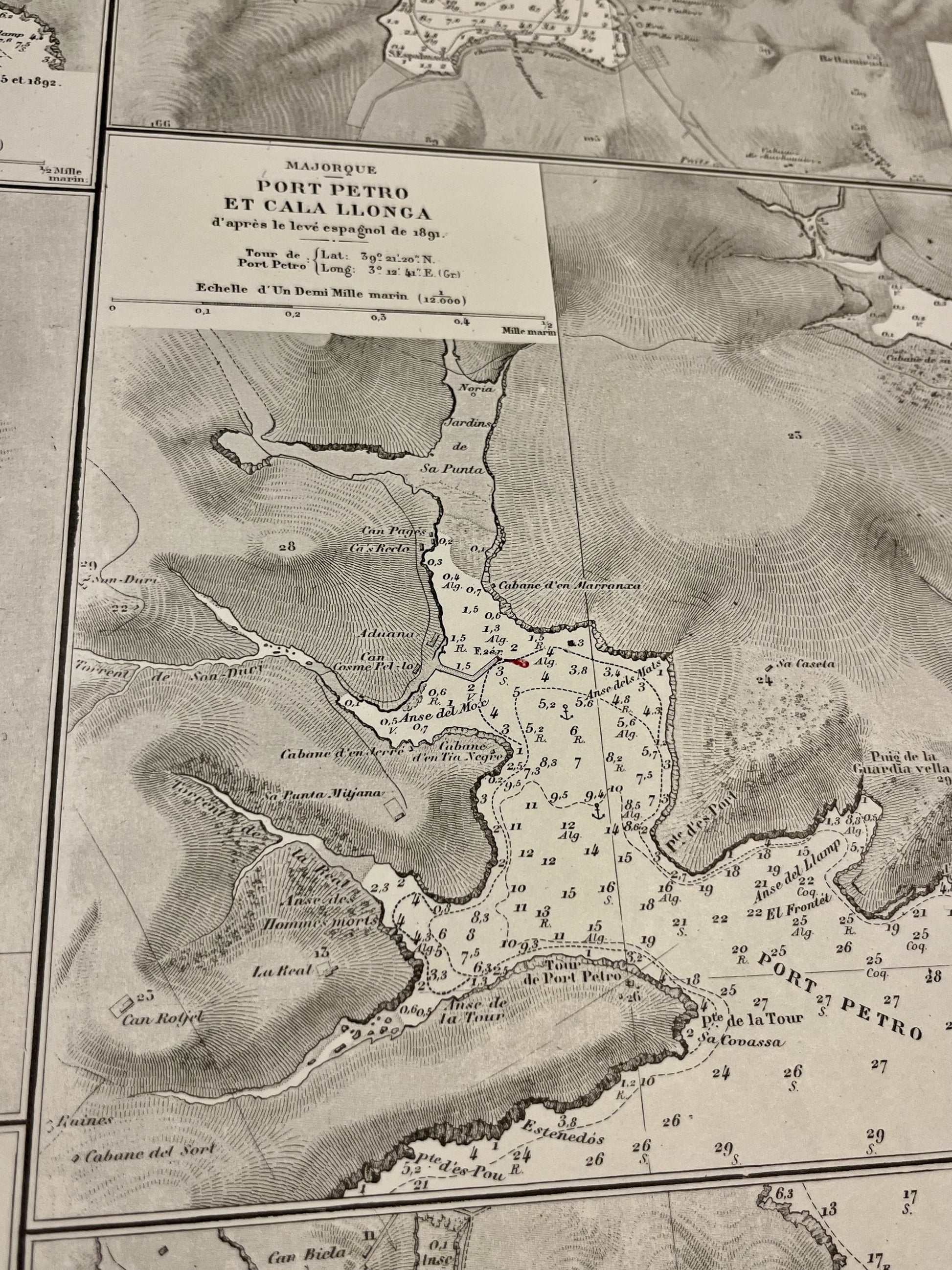 Achat carte ancienne Ports Majorque