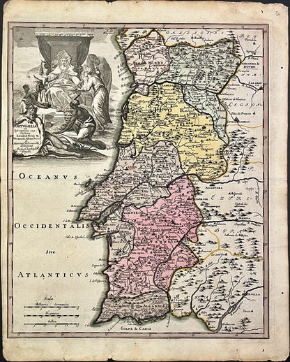 Achat carte ancienne Portugal