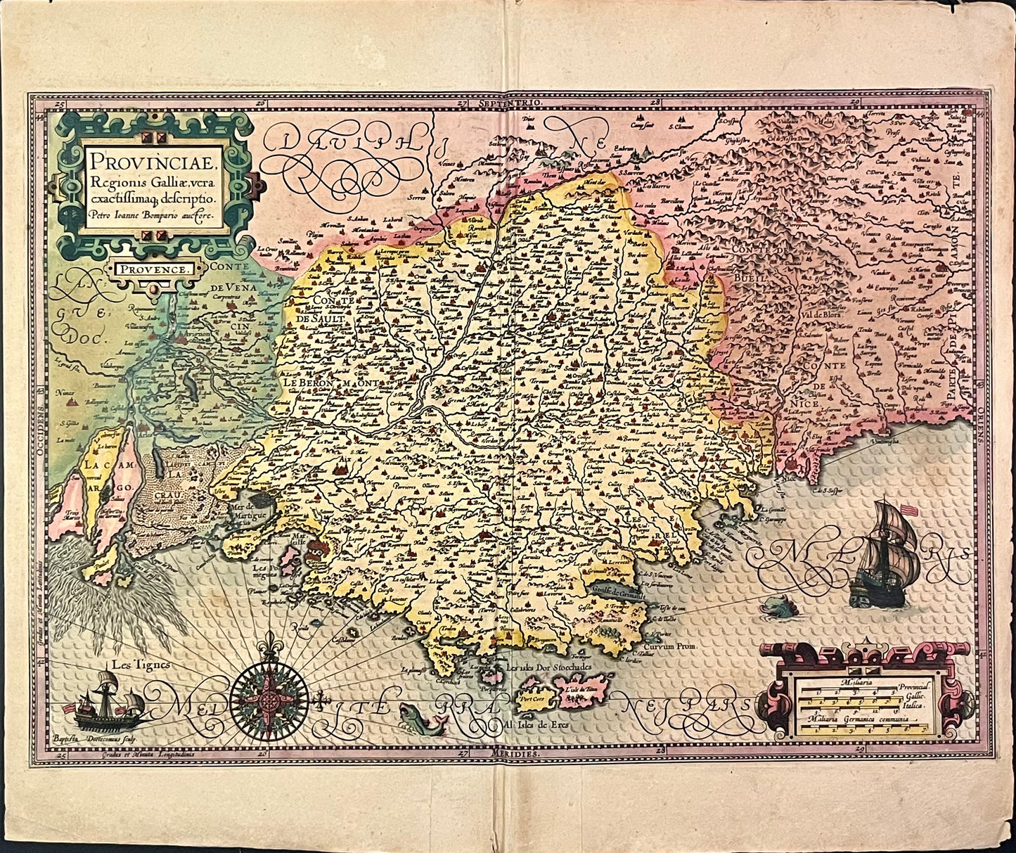 Achat carte ancienne Provence