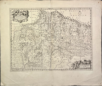 Achat carte ancienne Pyrenees espagnols