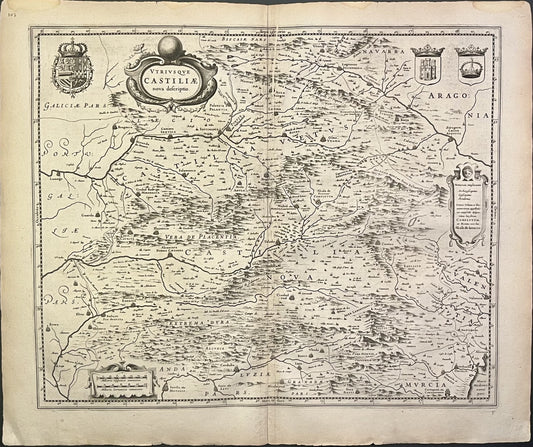 Achat carte ancienne Royaume Castille