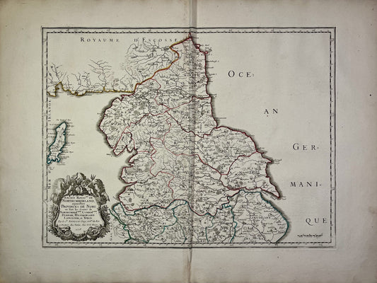 Achat carte ancienne Royaume Northumberland