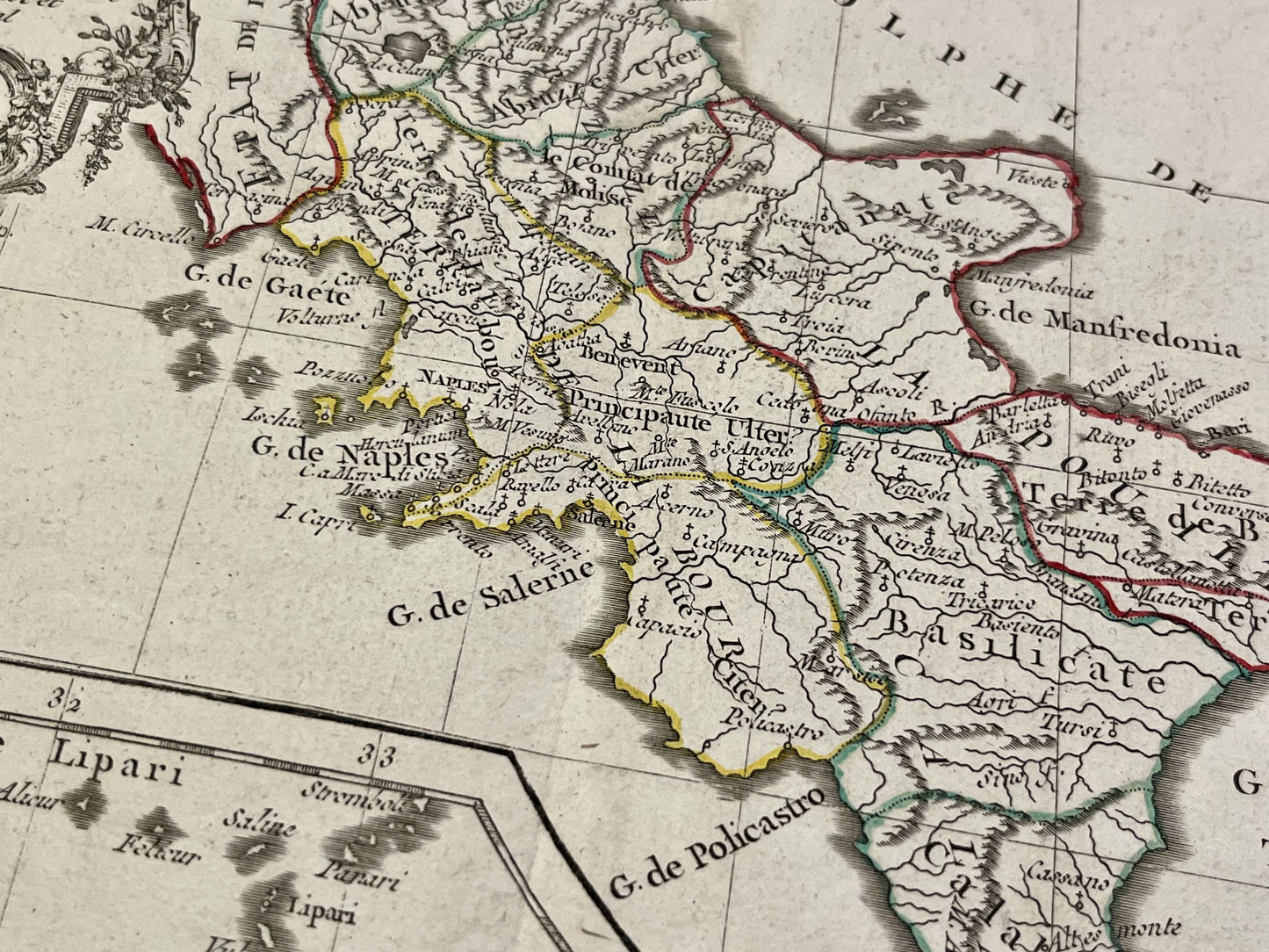 Achat carte ancienne Royaume de Naples