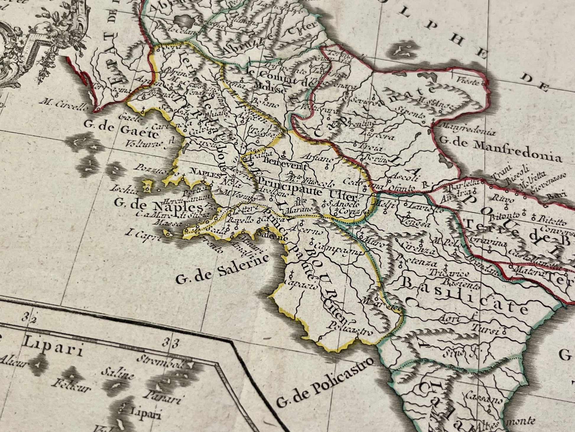 Achat carte ancienne Royaume de Naples