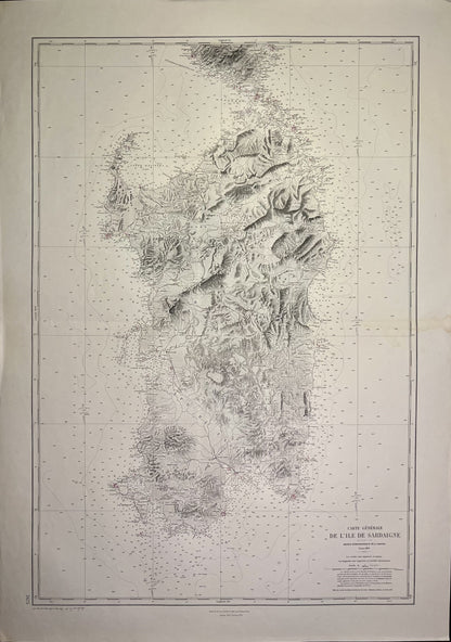 Achat carte ancienne Sardaigne