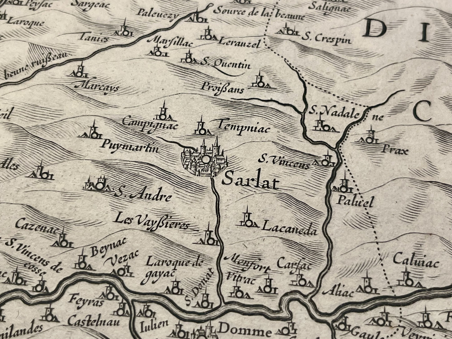 Achat carte ancienne Sarlat Dordogne