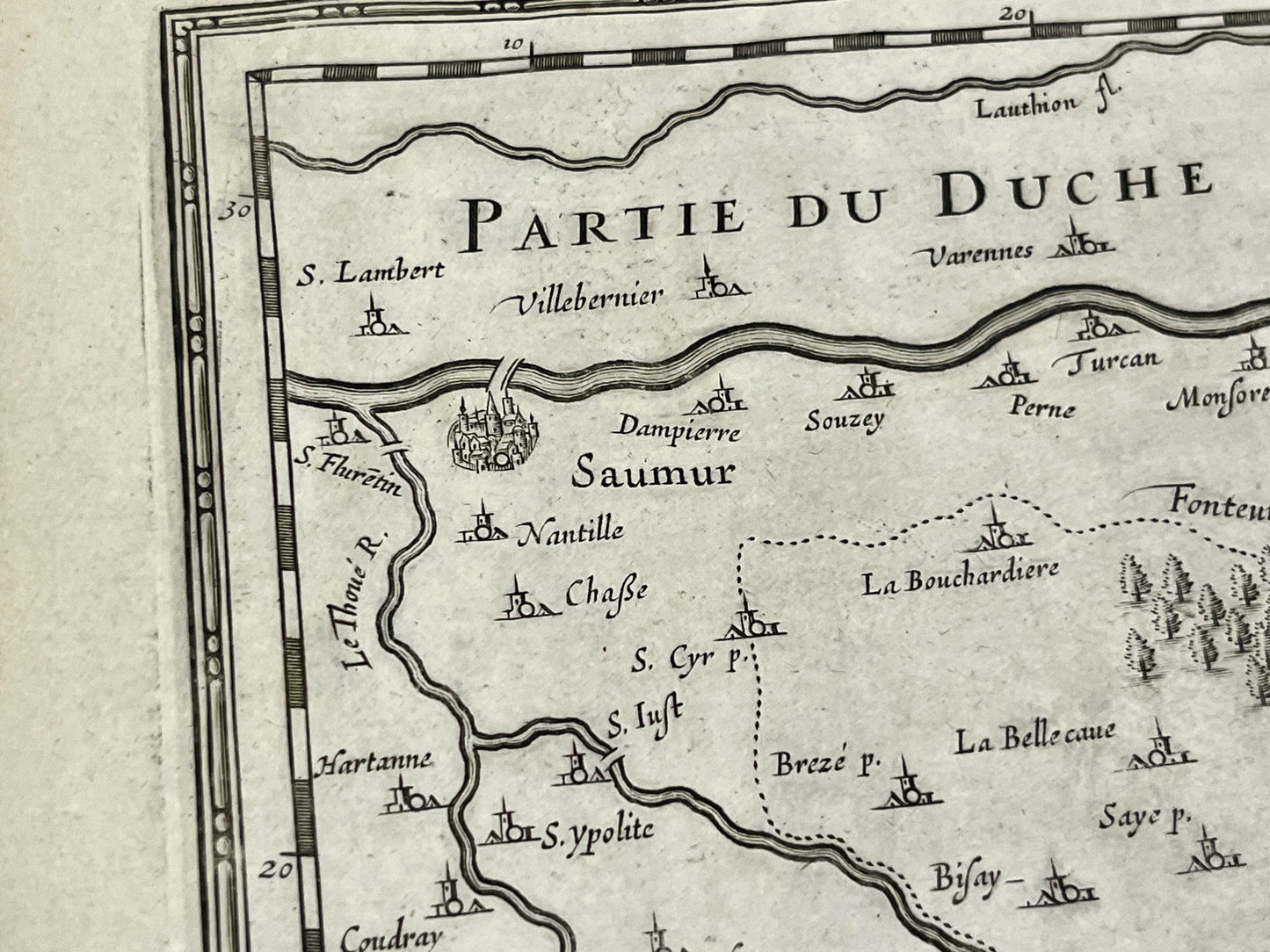 Achat carte ancienne Saumur