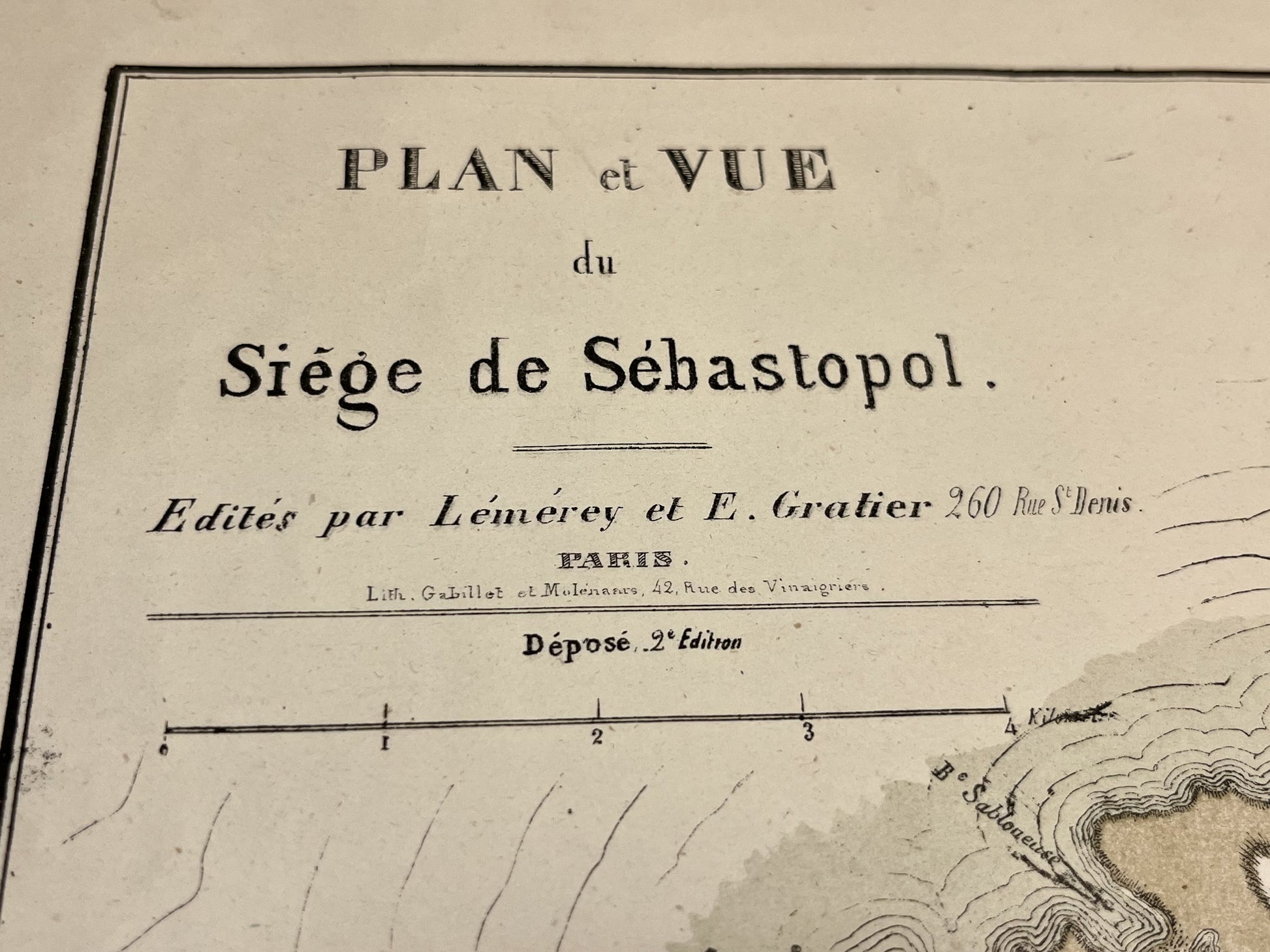 Achat carte ancienne Sebastopol