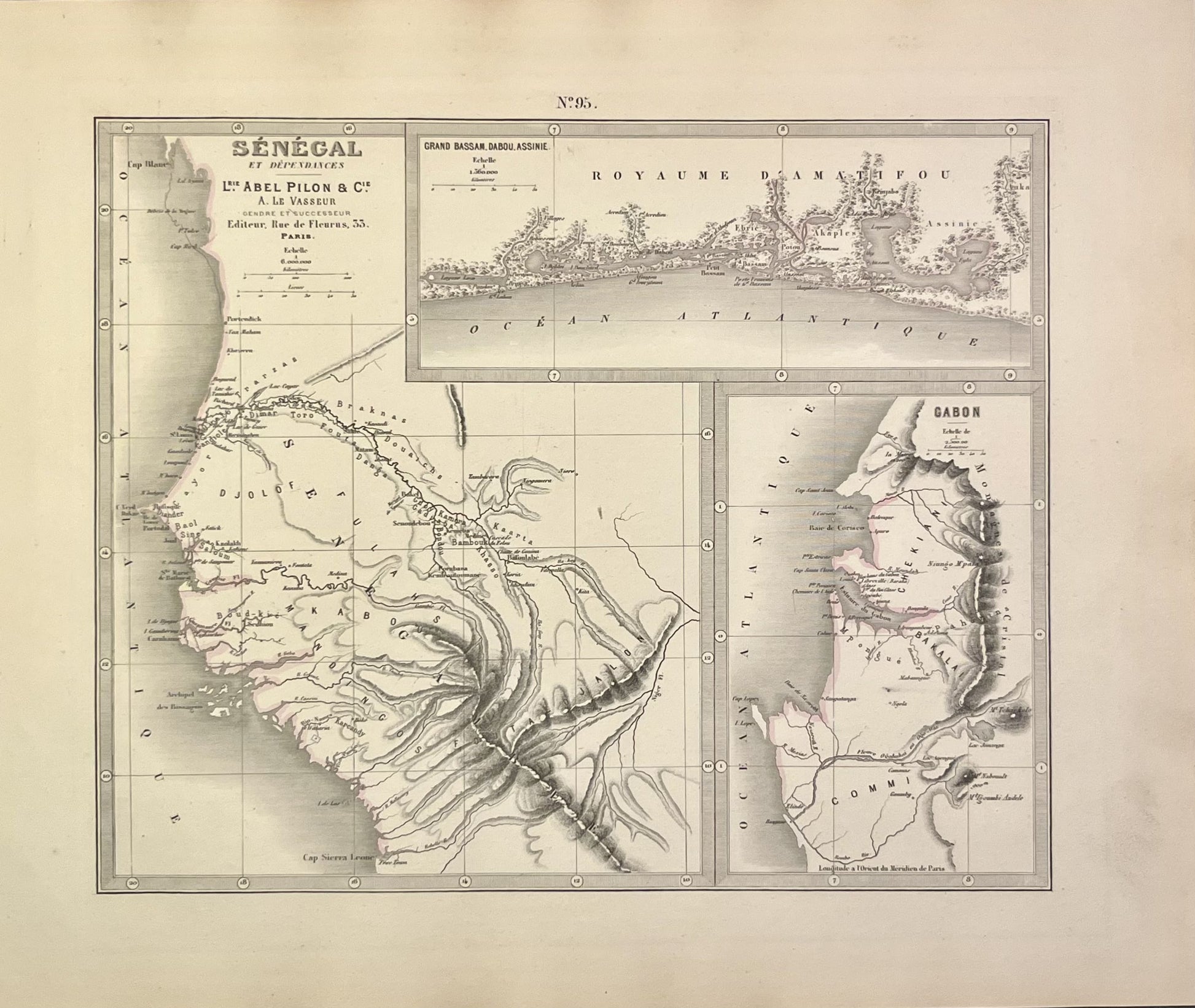 Achat carte ancienne Senegal