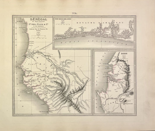 Achat carte ancienne Senegal