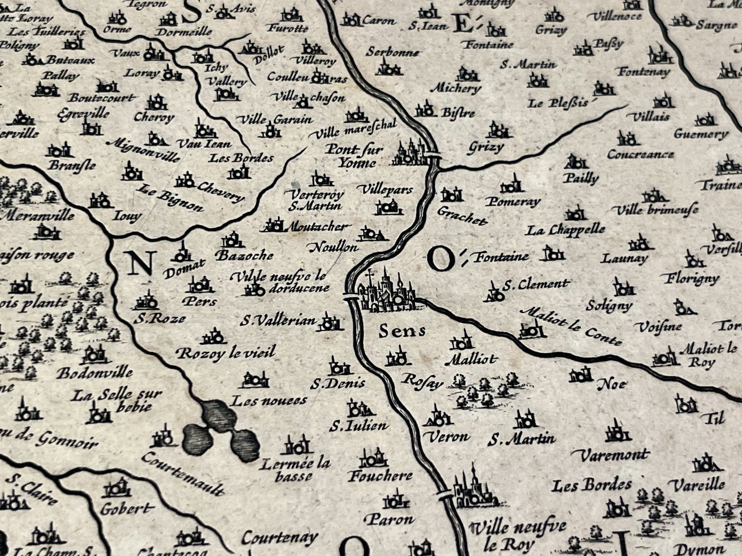 Achat carte ancienne Sens Yonne