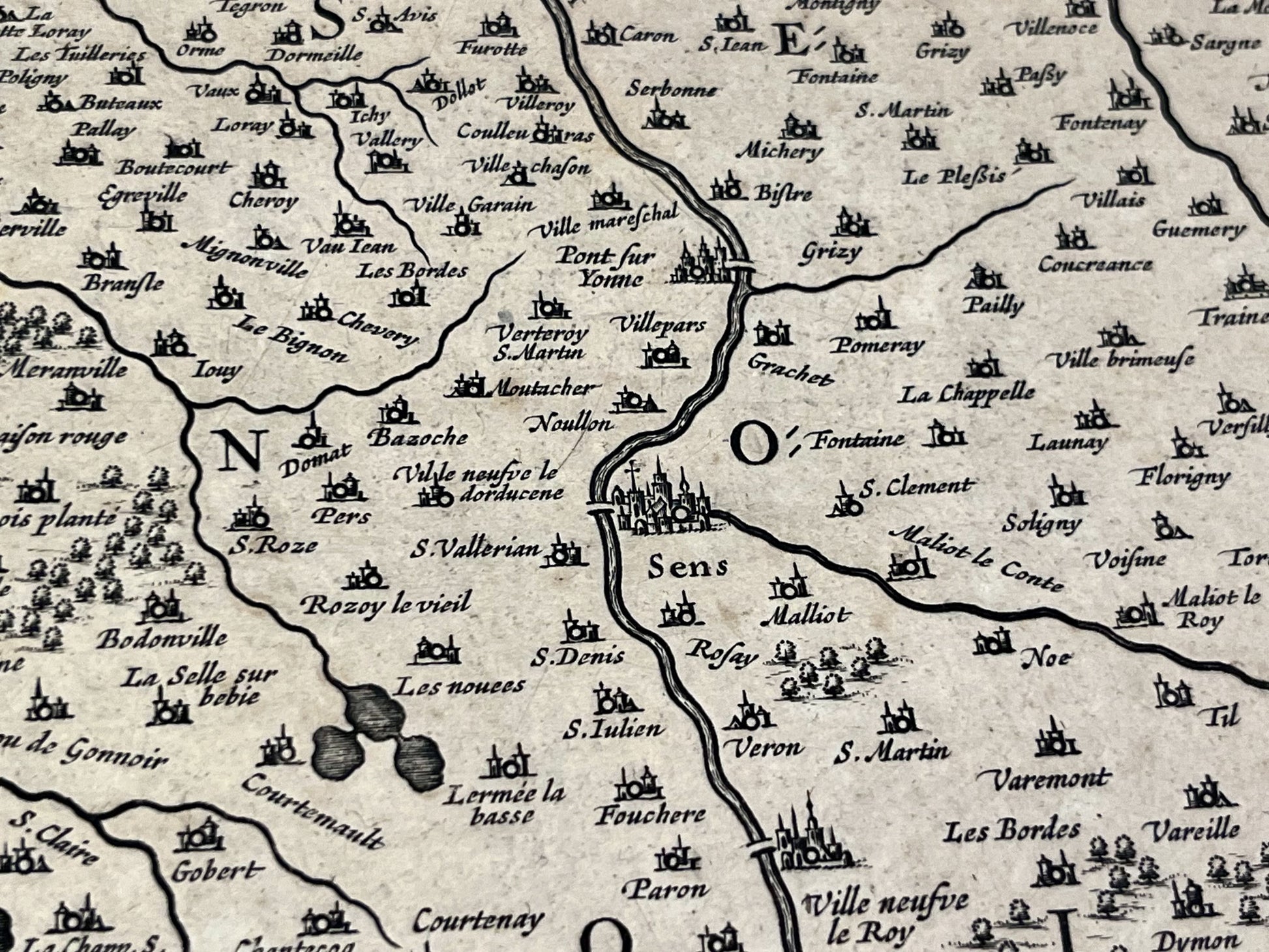 Achat carte ancienne Sens Yonne