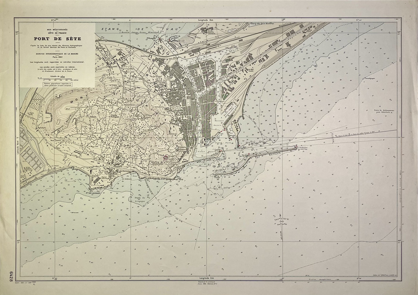 Achat carte ancienne Sete