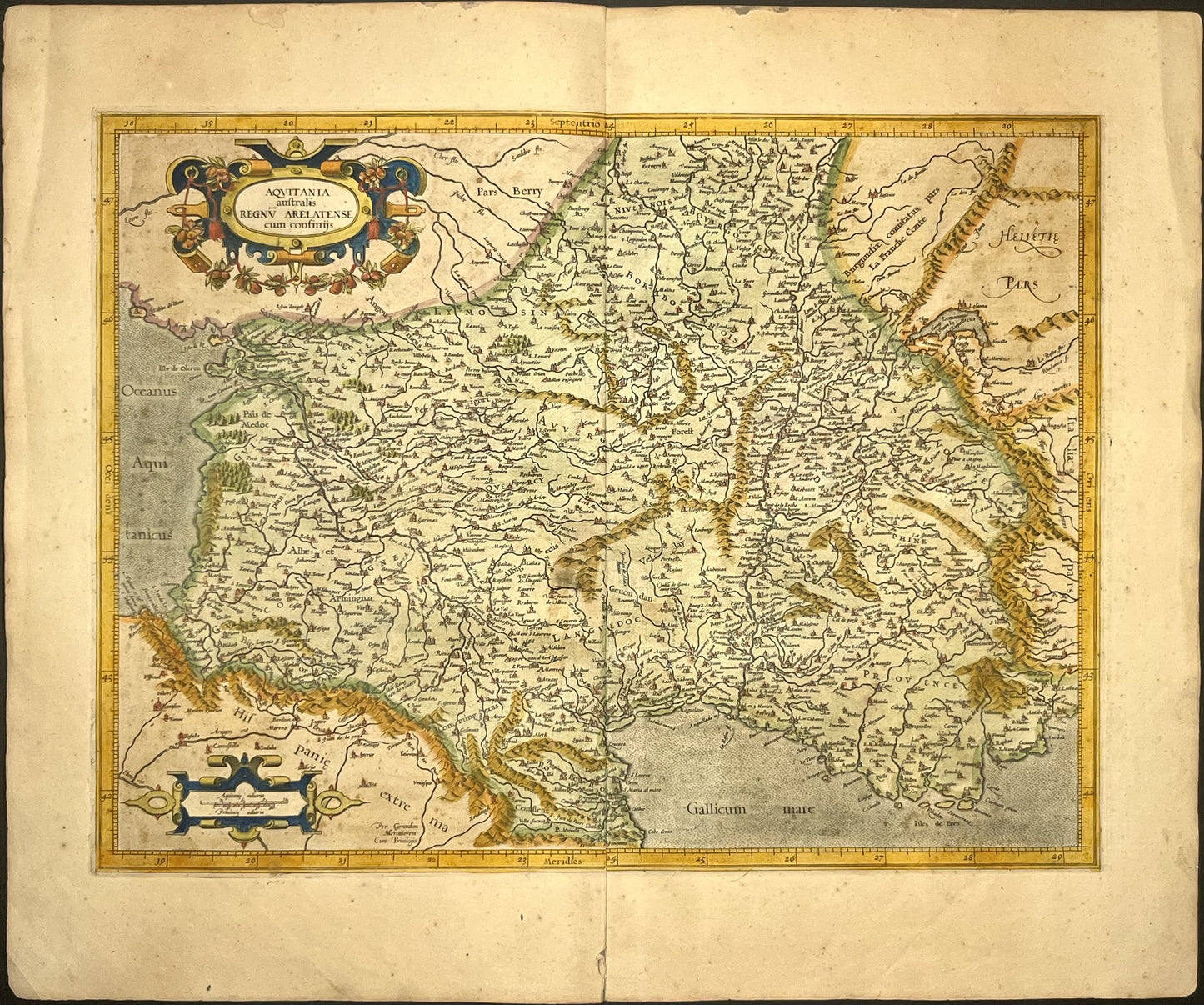 Achat carte ancienne Sud France