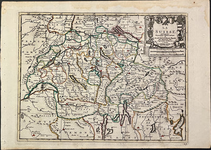 Achat carte ancienne Suisse vintage