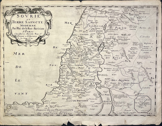 Achat carte ancienne Terre Sainte