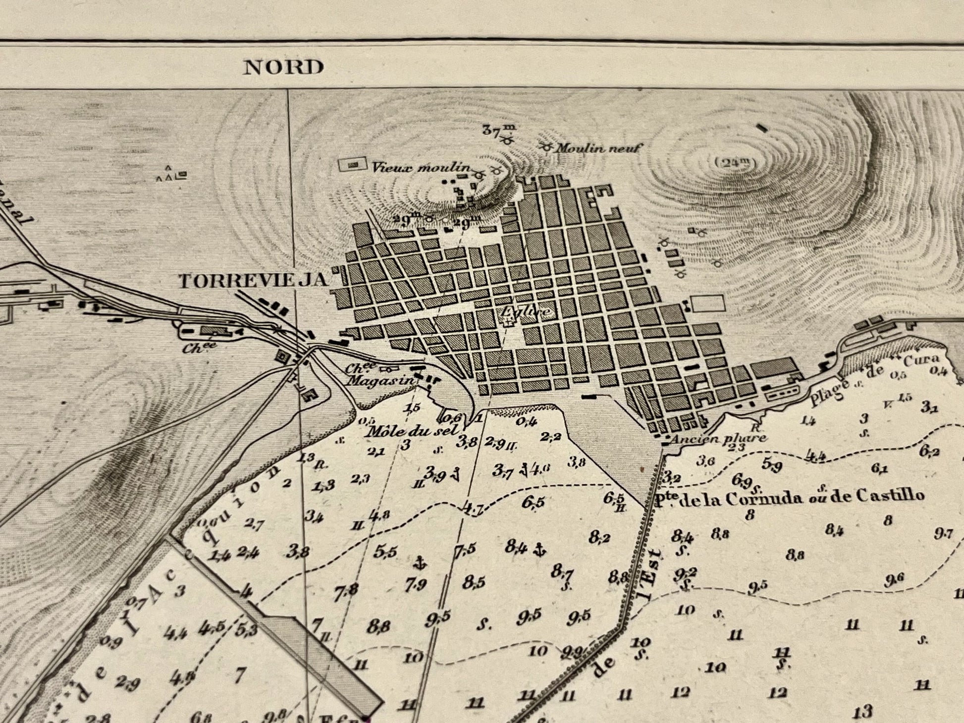 Achat carte ancienne Torrevieja Espagne