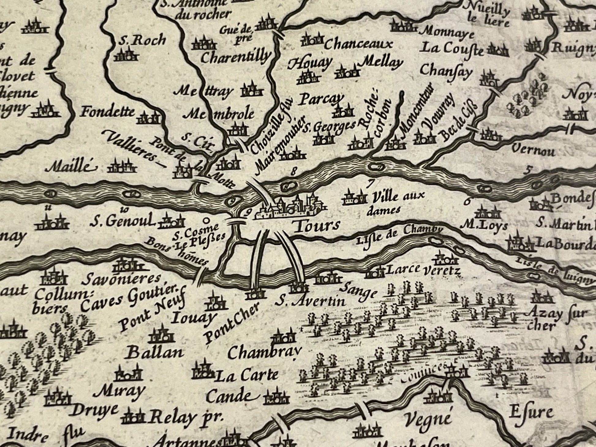 Achat carte ancienne Tours Touraine