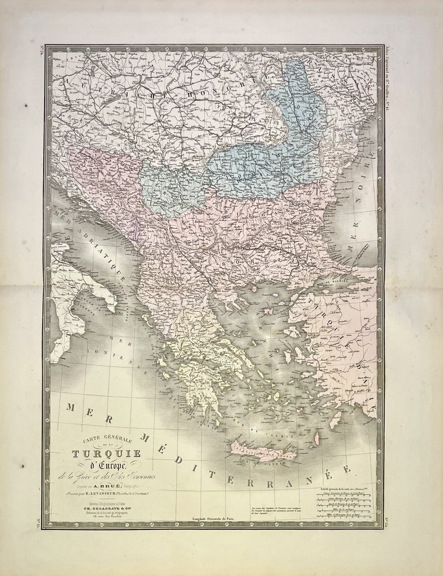 Achat carte ancienne Turquie Europe