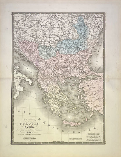 Achat carte ancienne Turquie Europe