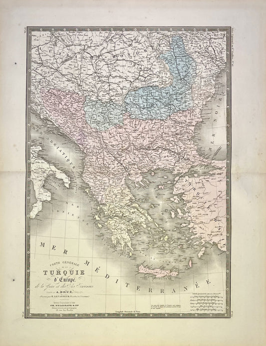 Achat carte ancienne Turquie Europe