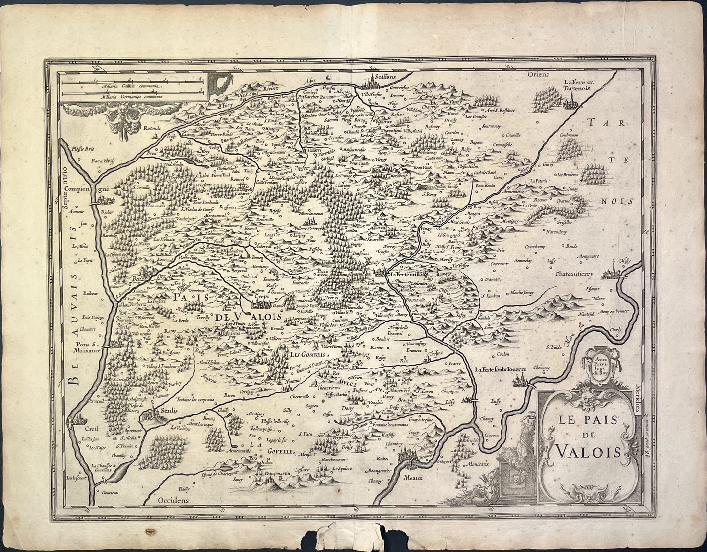 Achat carte ancienne Valois