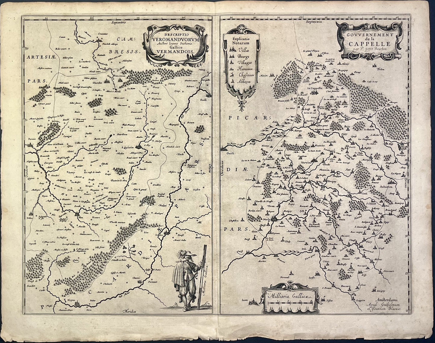 Achat carte ancienne Vermandois