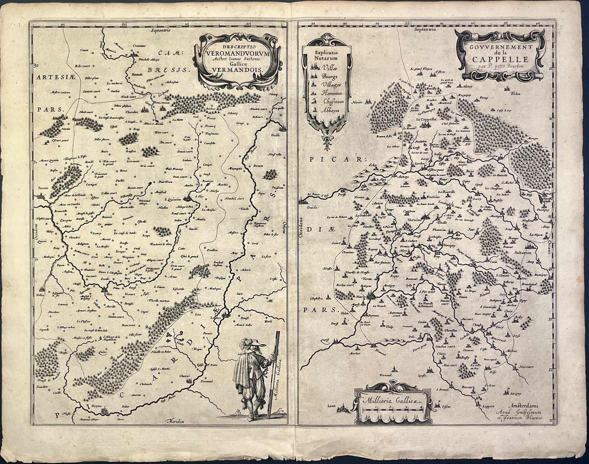 Achat carte ancienne Vermandois