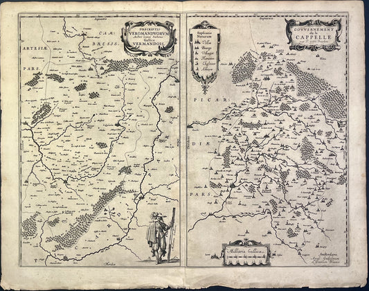 Achat carte ancienne Vermandois