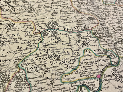 Achat carte ancienne Vexin Beauvais