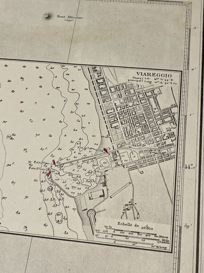 Achat carte ancienne Viareggio