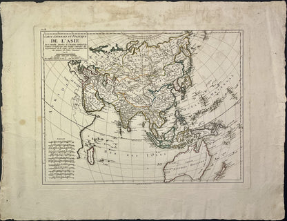 Achat carte ancienne authentique Asie