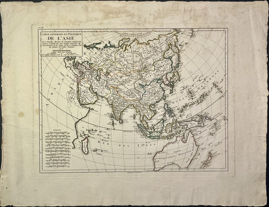 Achat carte ancienne authentique Asie