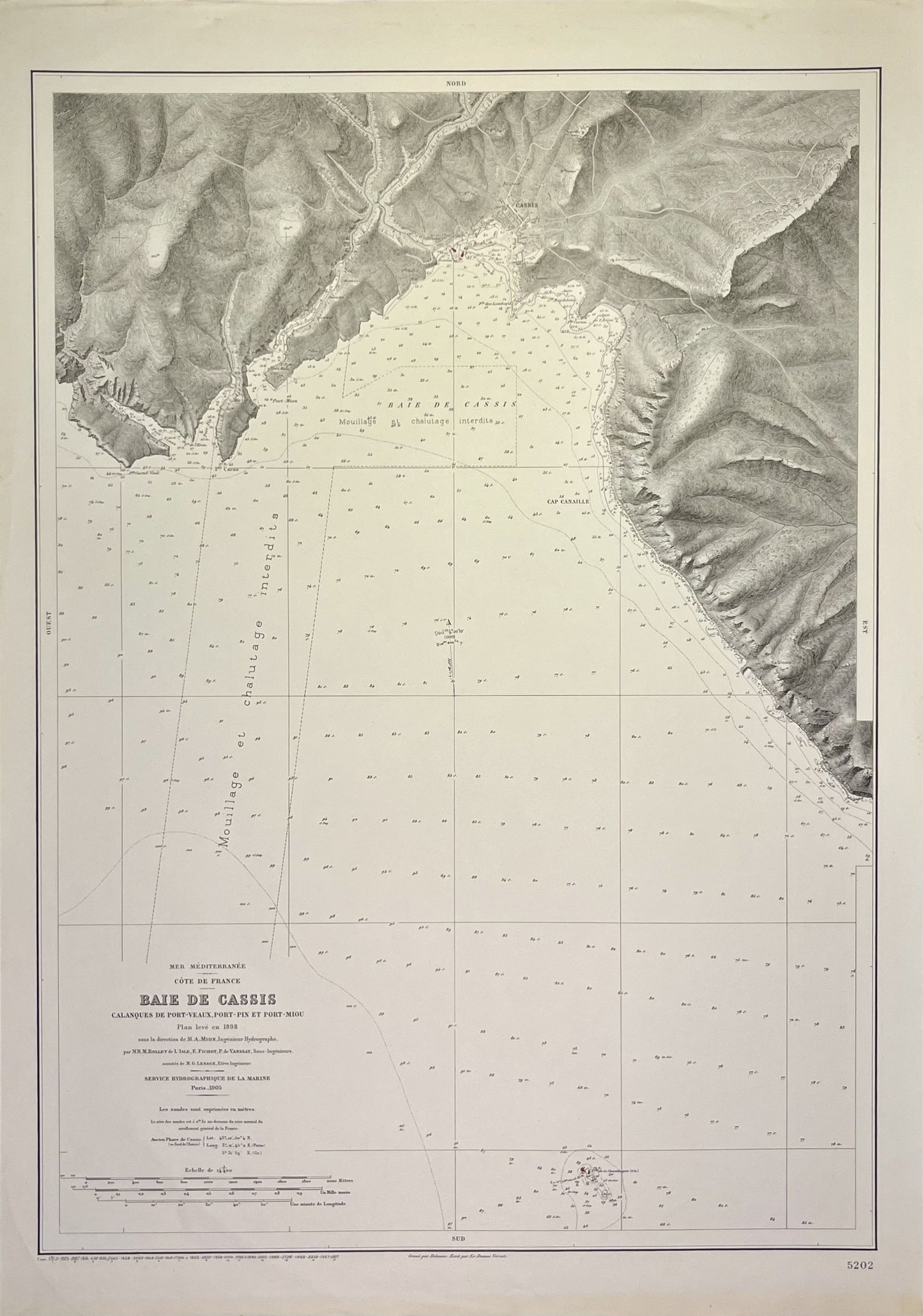 Achat carte ancienne baie Cassis