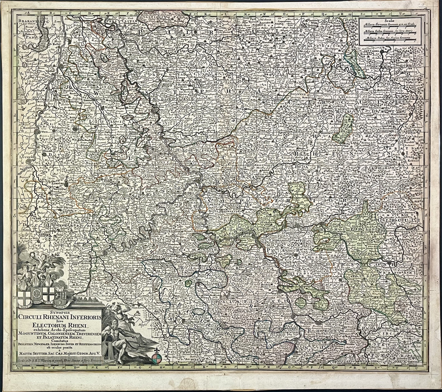 Achat carte ancienne cercle electoral Rhin