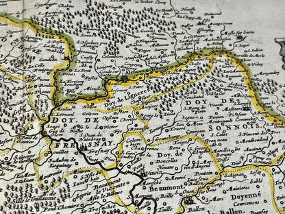 Achat carte ancienne diocese Mans