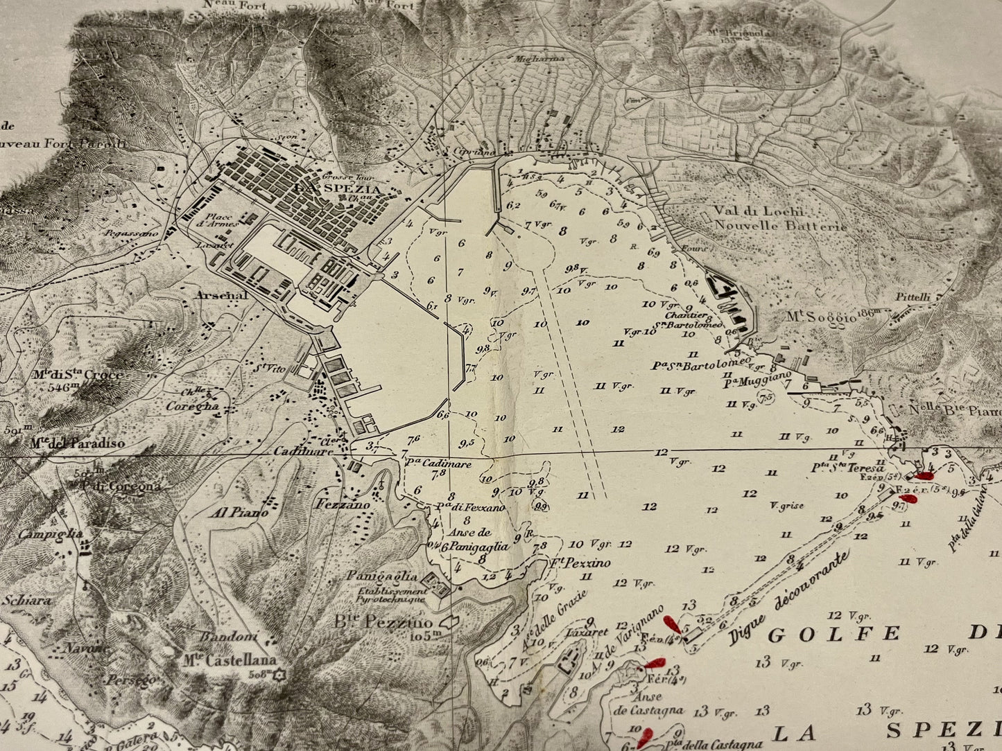 Achat carte ancienne la Spezia Italie