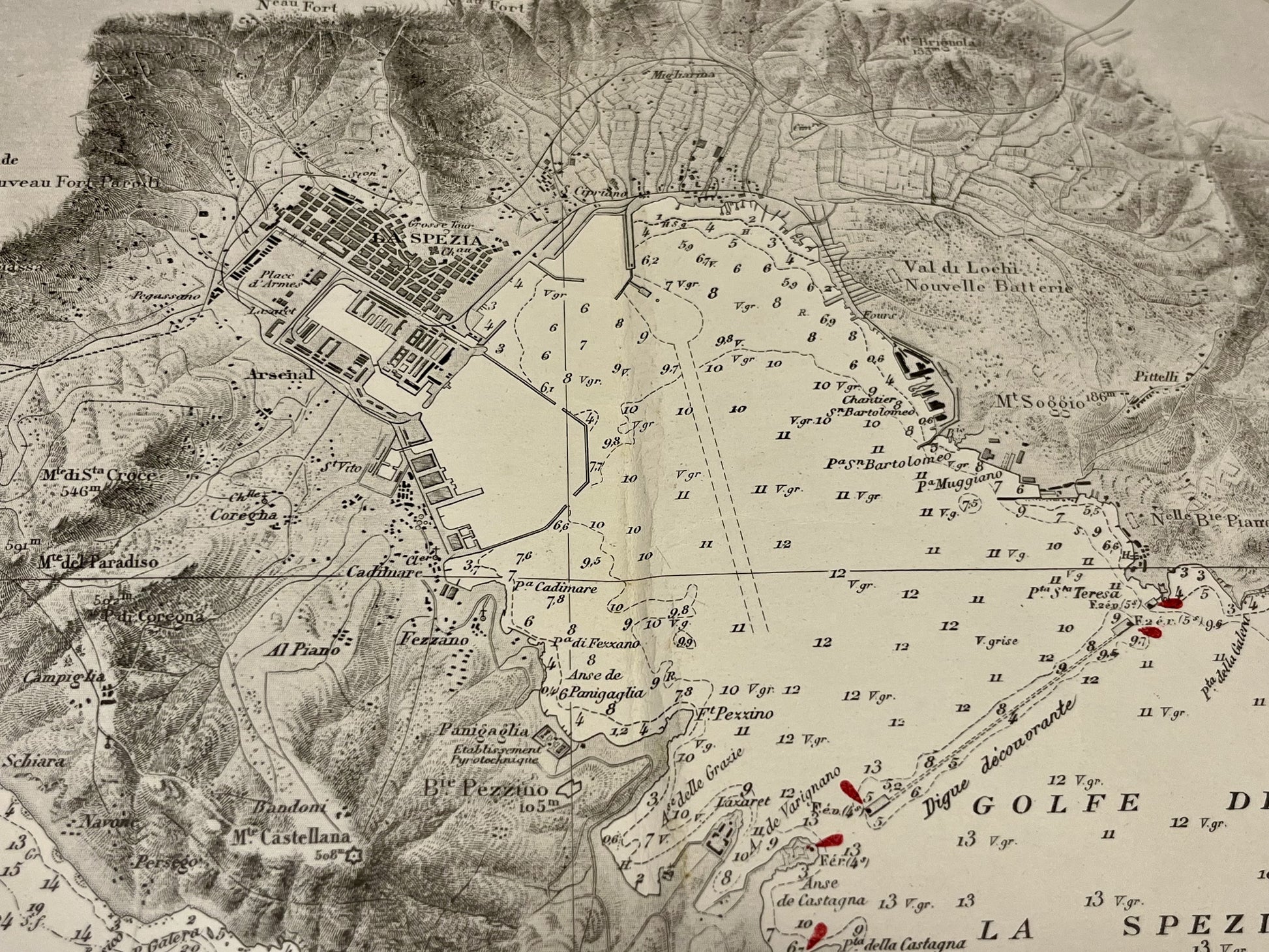 Achat carte ancienne la Spezia Italie