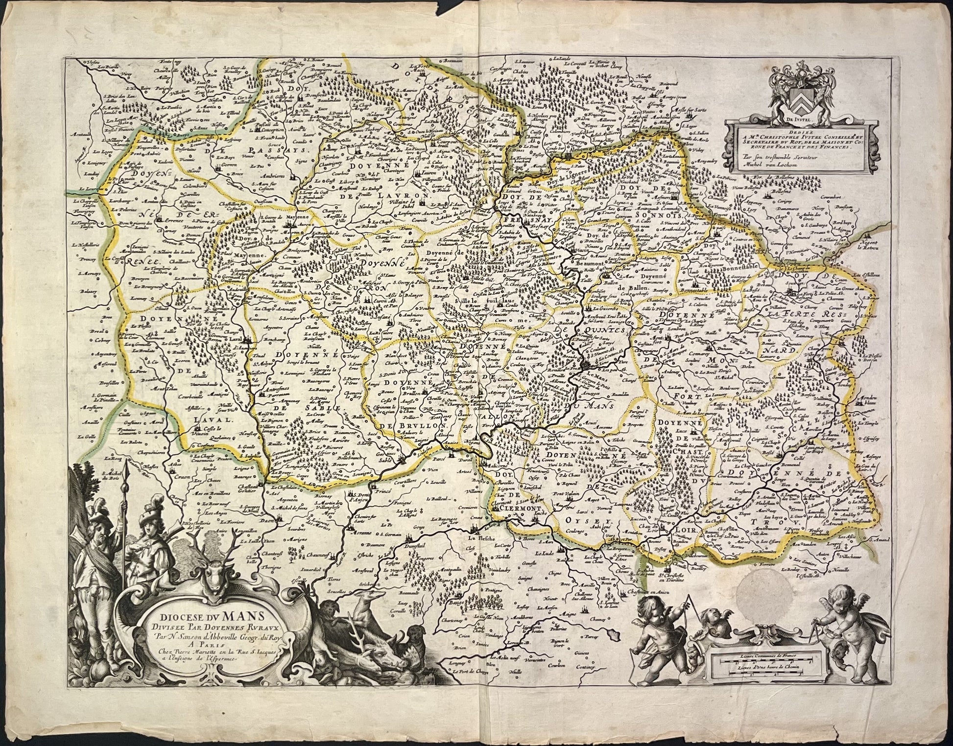 Achat carte ancienne le Mans