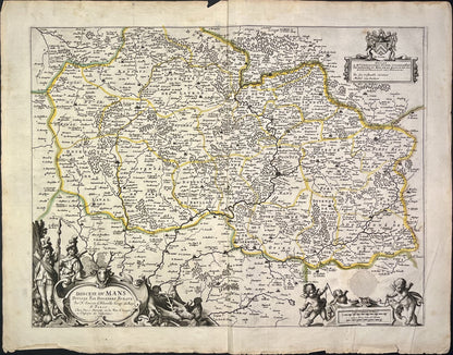 Achat carte ancienne le Mans