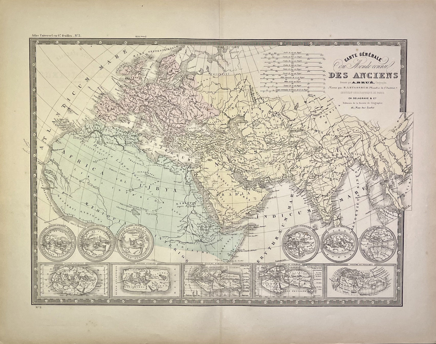 Achat carte ancienne monde connu anciens