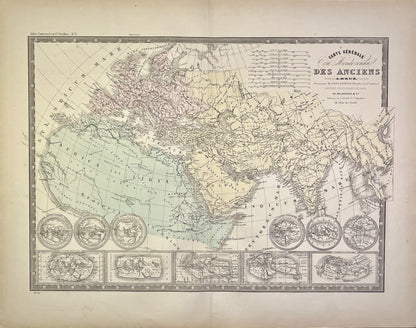 Achat carte ancienne monde connu anciens
