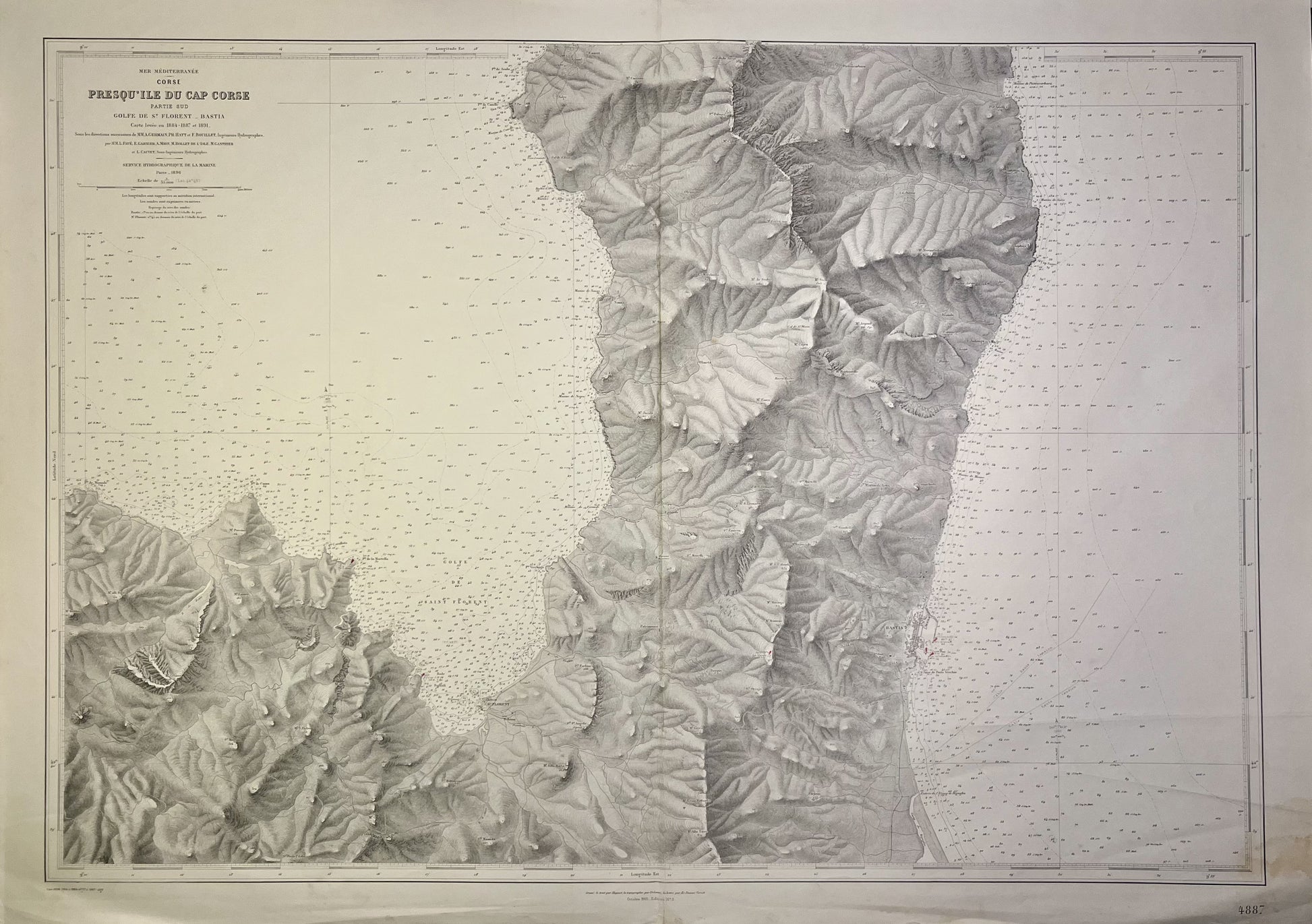 Achat carte ancienne sud cap corse