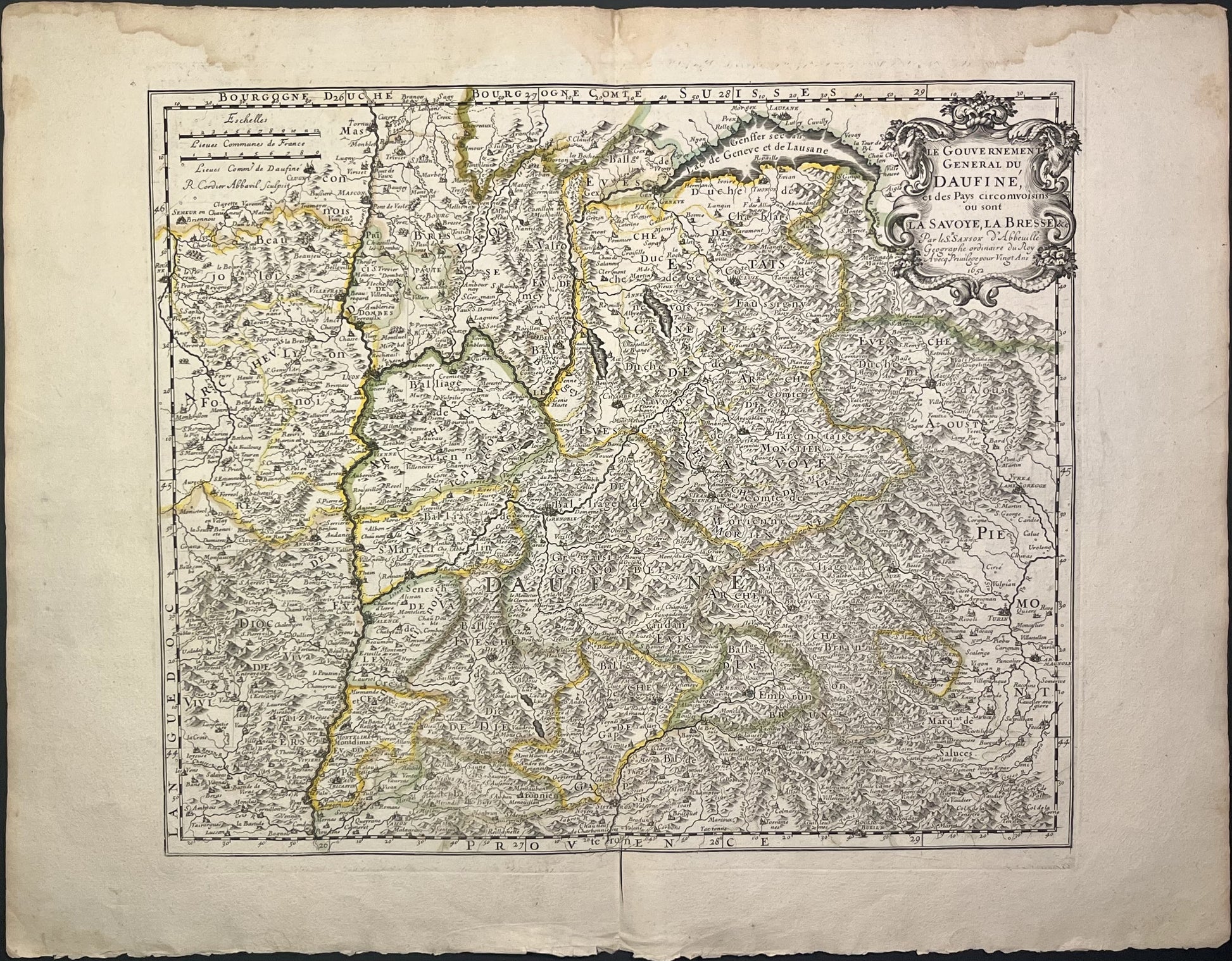 Achat carte ancienne vintage Dauphine