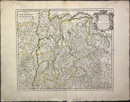 Achat carte ancienne vintage Dauphine