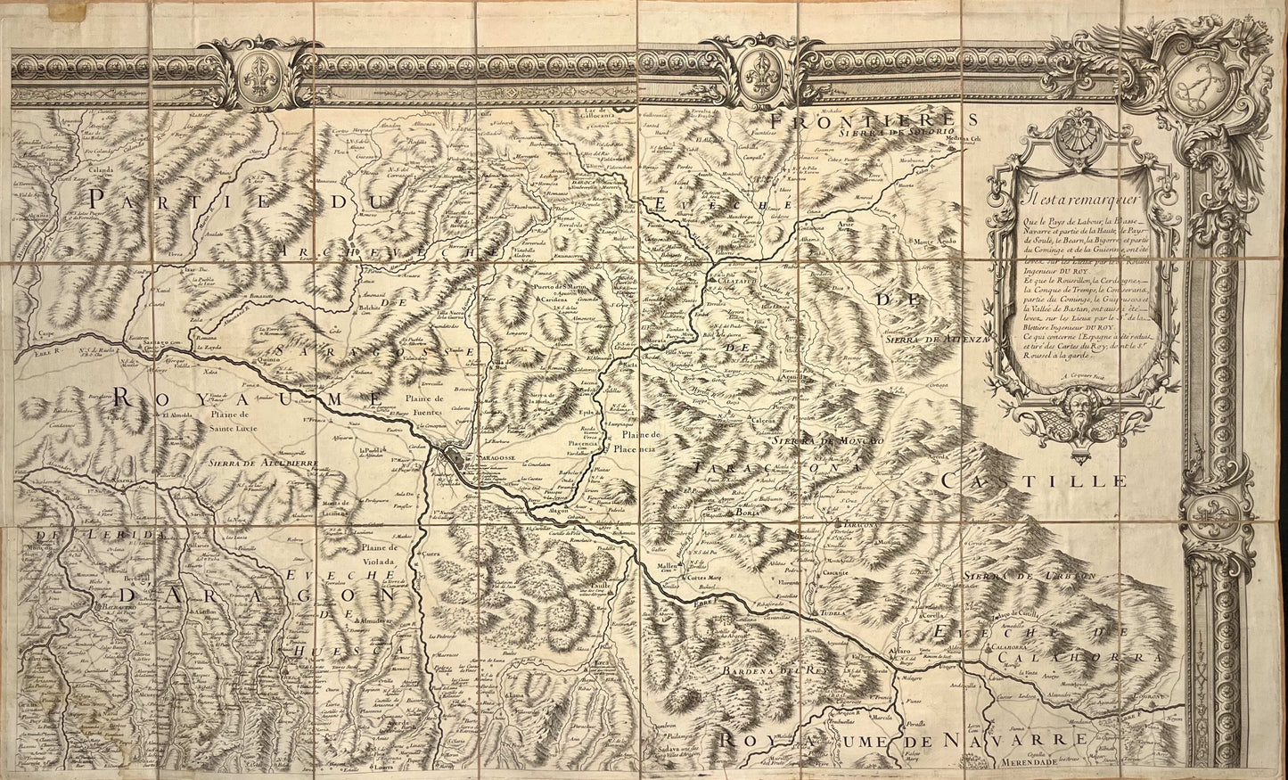 Achat carte generale des Monts Pyrenees par Roussel